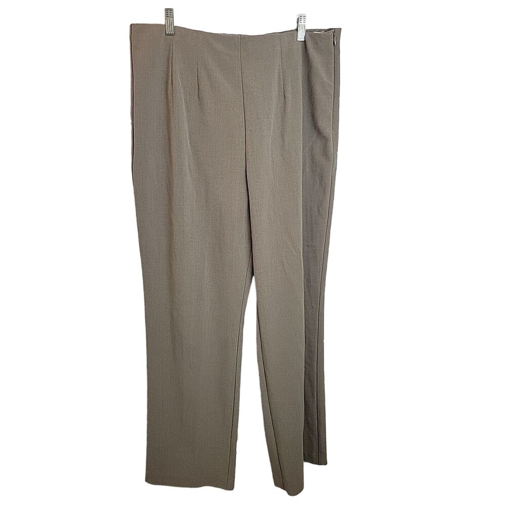 212 Collection Gray Straight Leg‎ High Rise Career Casual Pants Women's Size 16